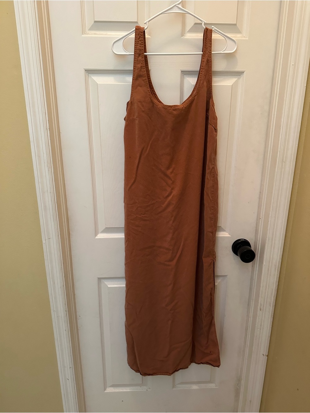 Sleeveless Rust Slip Dress - Women